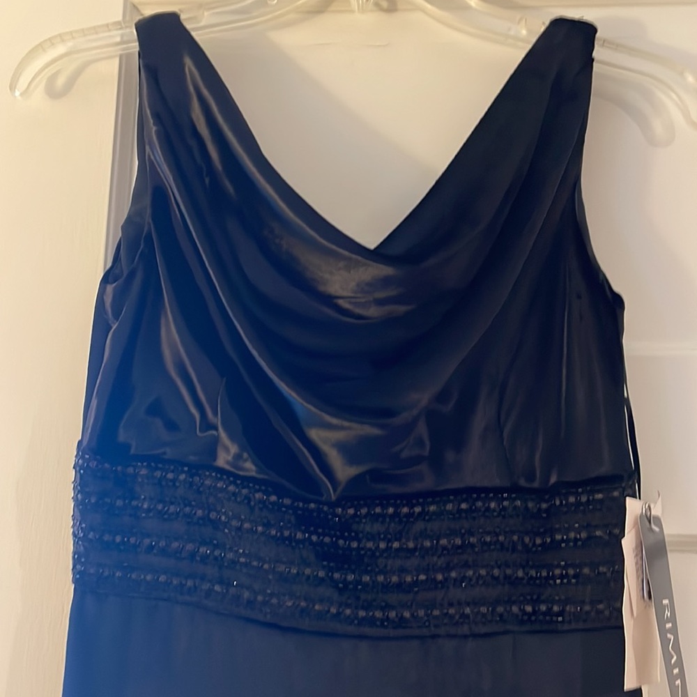 NWT black velvet gown